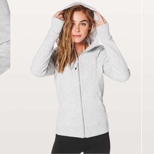 Lululemon Scuba Hoodie Light Cotton Fleece Heathered Core ultra light greyNimbus